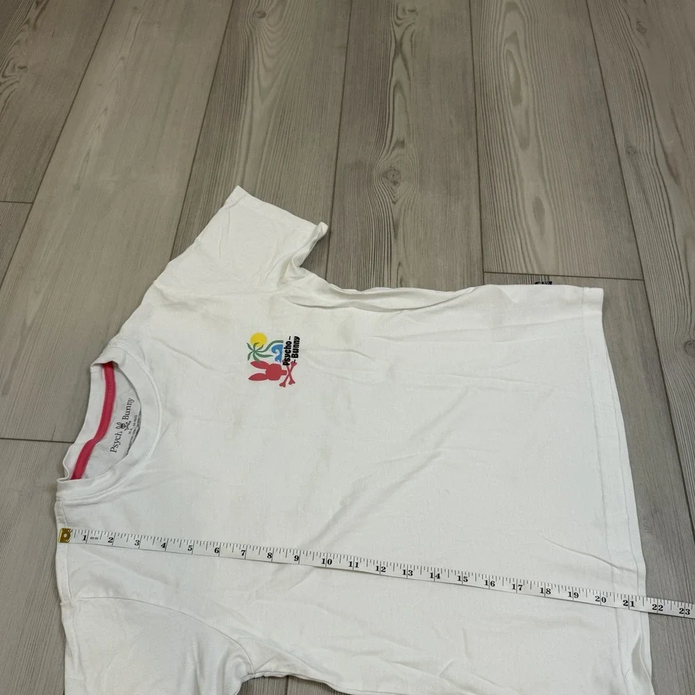 Psycho Bunny T-Shirt Graphic Tee Beach Palms Sun Short Sleeve Youth Sz‎ L 14/16
